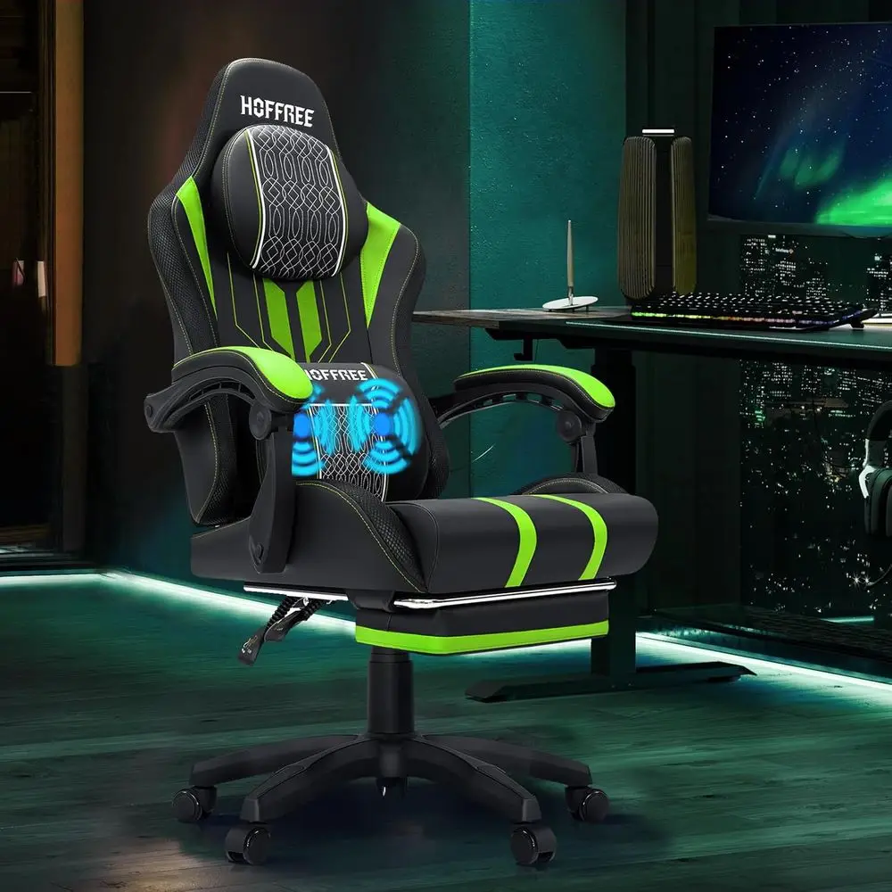 Massage - Ergonomic Massage Gaming Chair for Big