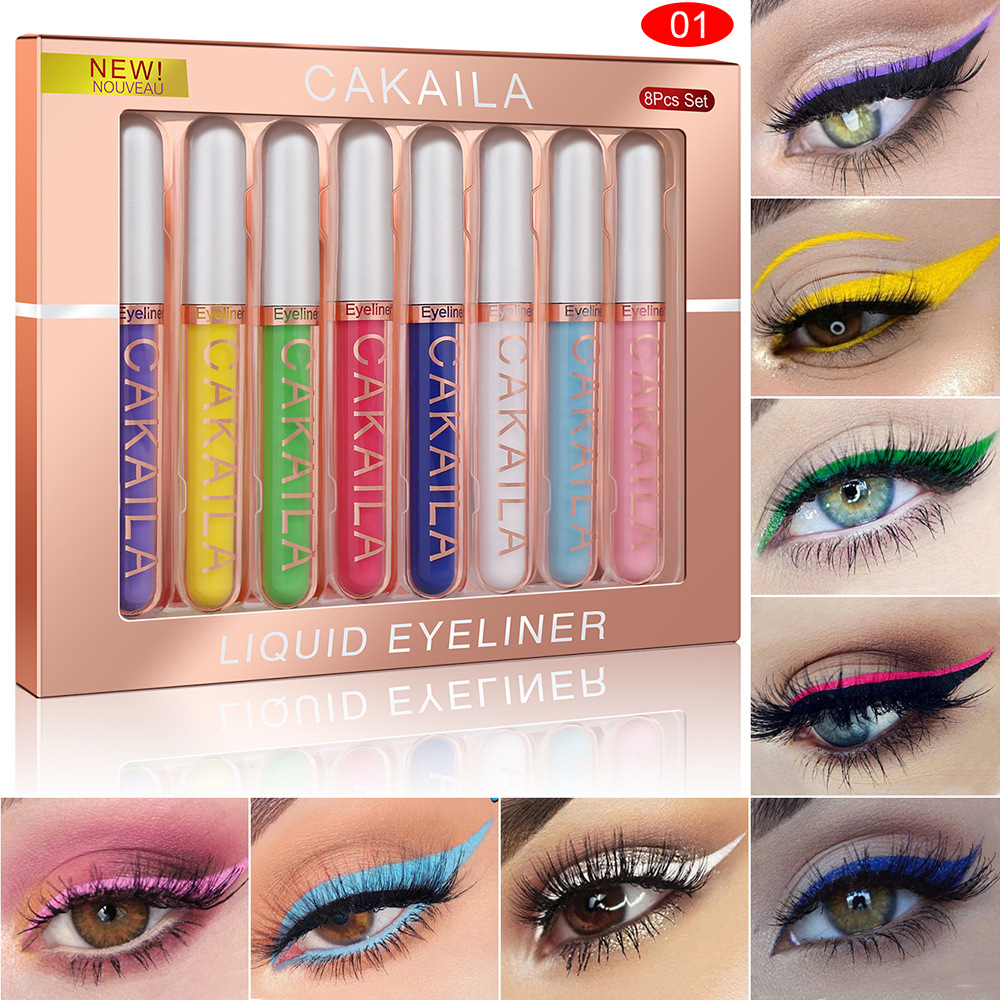 8-Color Set Waterproof Eyeline - Waterproof Liquid Eyeliner Pen recension och pris