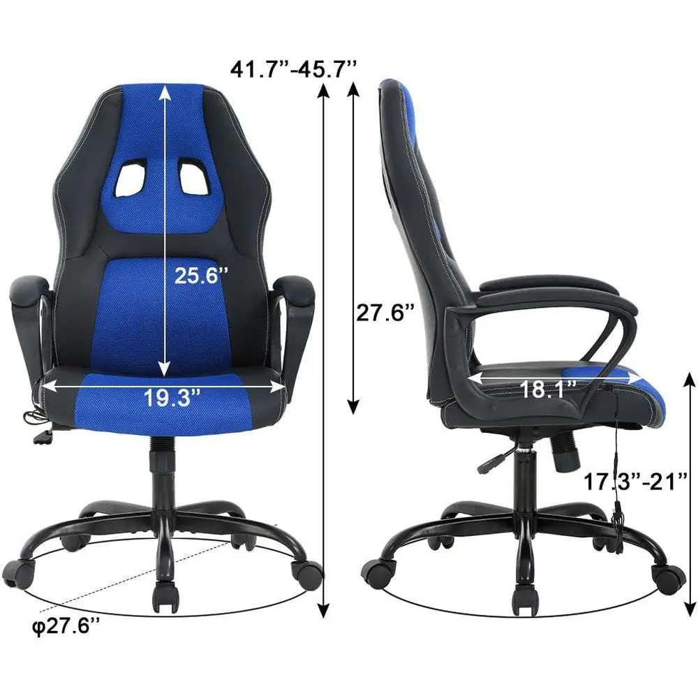Ergonomic PU Leather Gaming Ch - Massage recension och pris