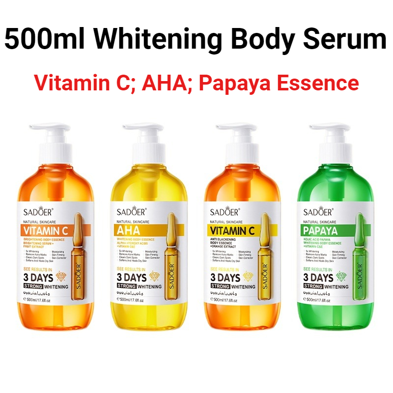 SADOER AHA Whitening Body Esse - Hyaluronic Acid Facial Serum recension och pris
