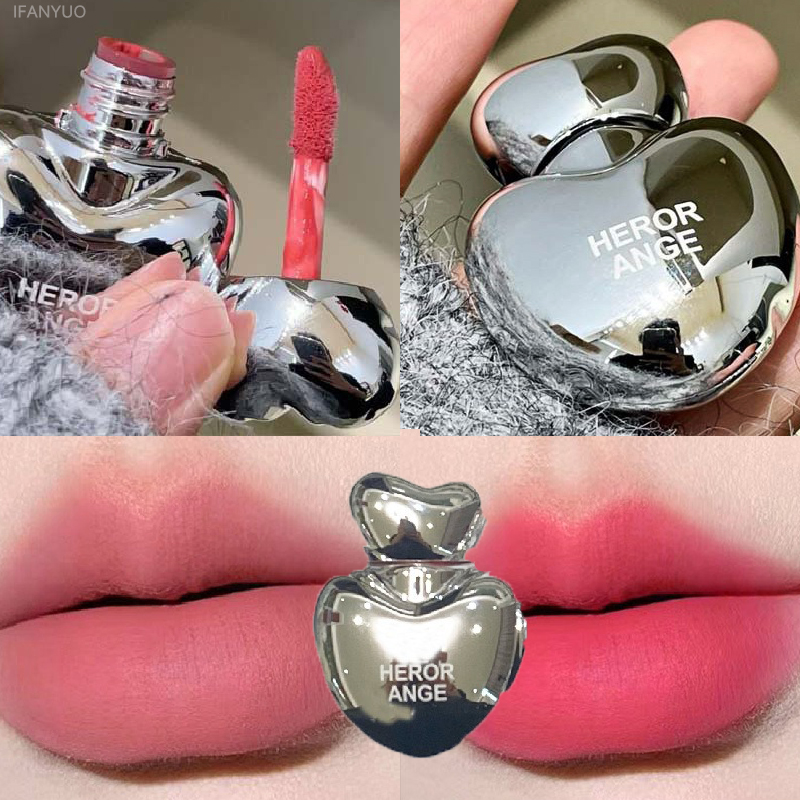 Peach Heart Silky Matte Lipsti - Matte Velvet Lip Tint Long Lasting recension och pris