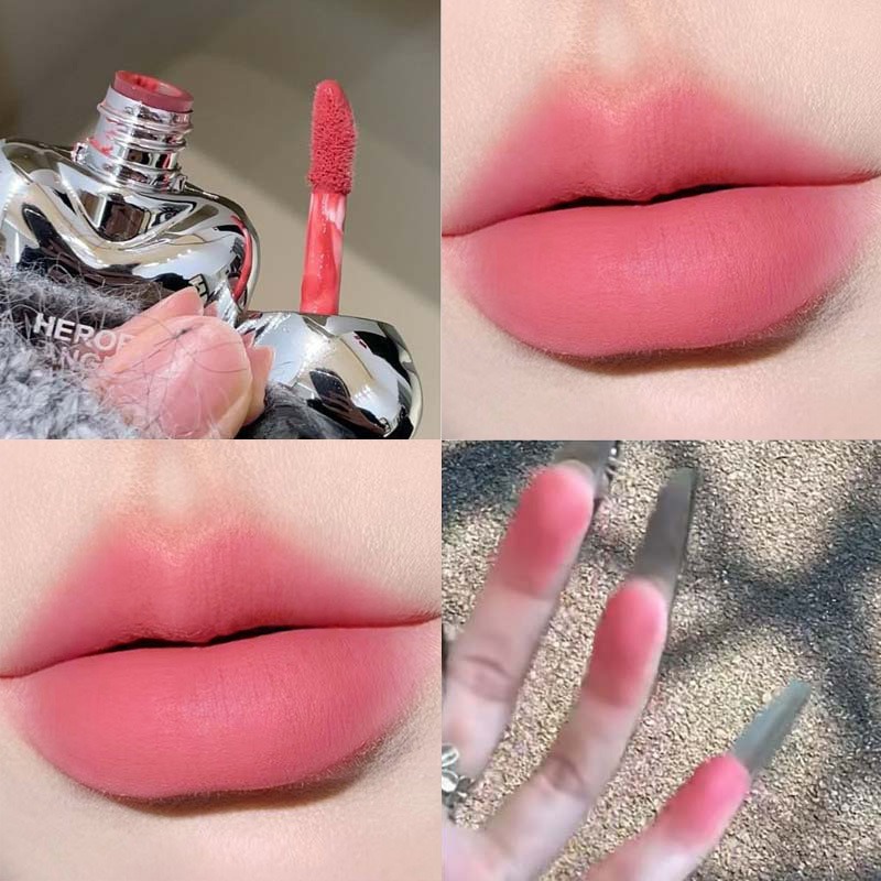 Peach Heart Silky Matte Lipsti - Matte Velvet Lip Tint Long Lasting recension och pris