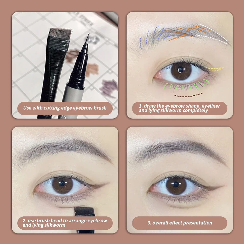 Multifunctional Liquid Eyebrow - Waterproof Liquid Eyeliner Pen recension och pris