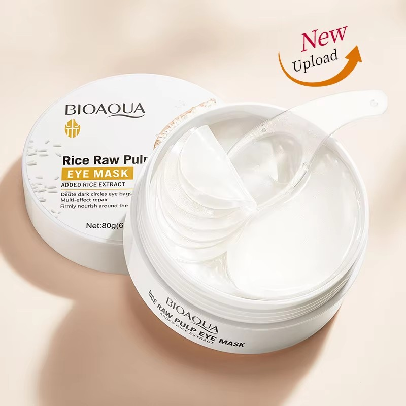 60 Pieces of Bioaqua Rice Eye  - Collagen Under Eye Patches recension och pris