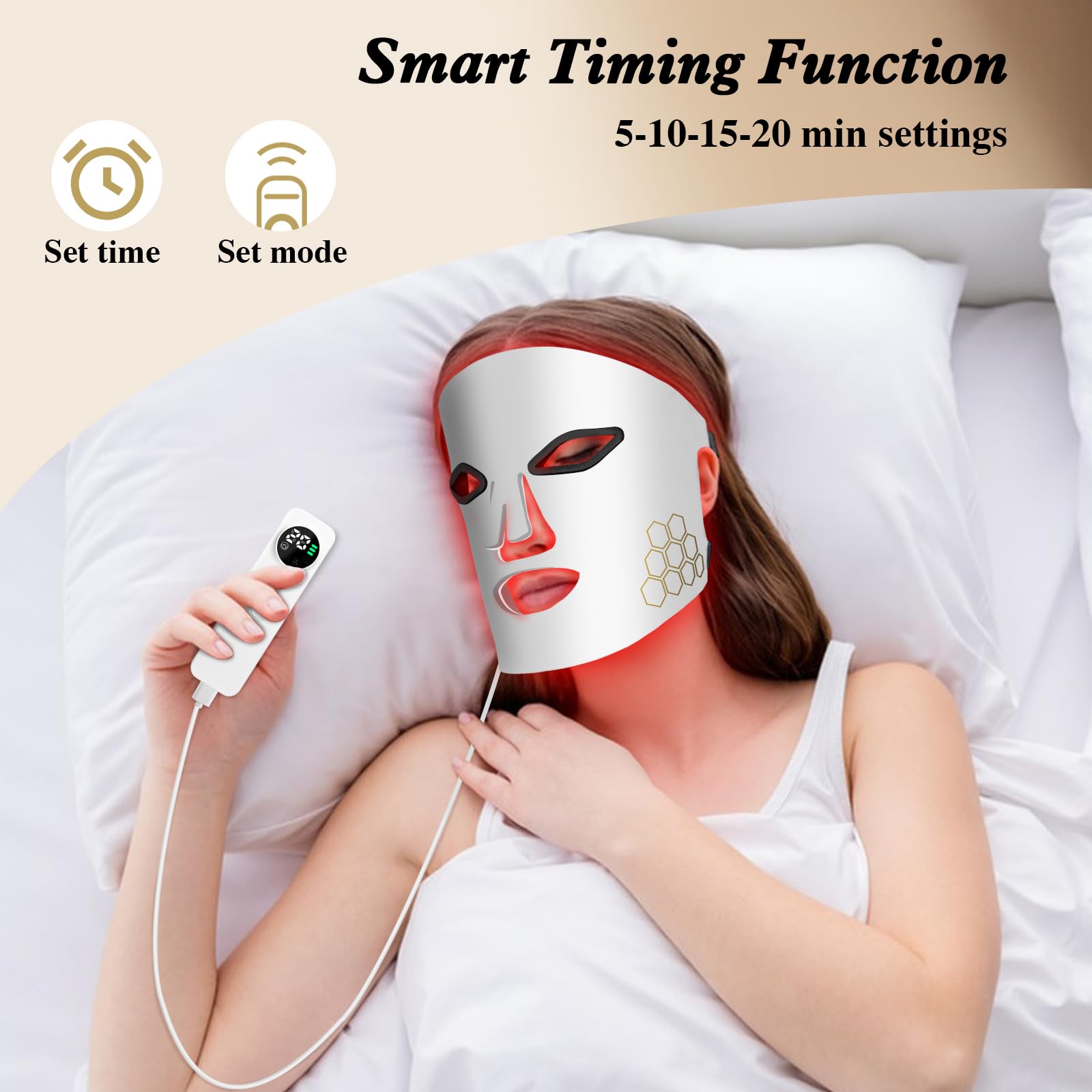 Hello Face LED Face Mask Light - Led Light Therapy Face Mask recension och pris