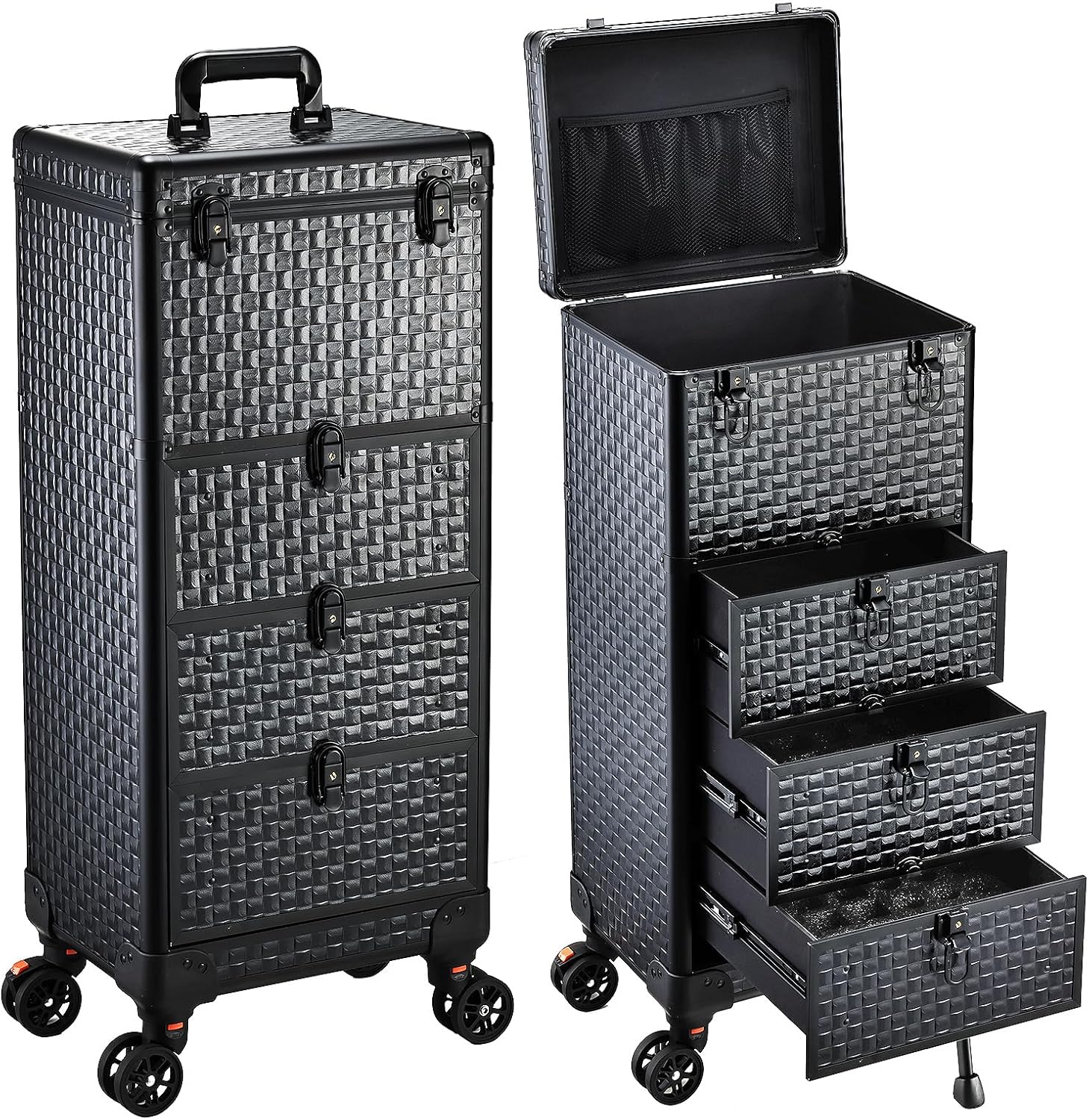 Rolling Salon Cart with 3 Draw - Makeup recension och pris