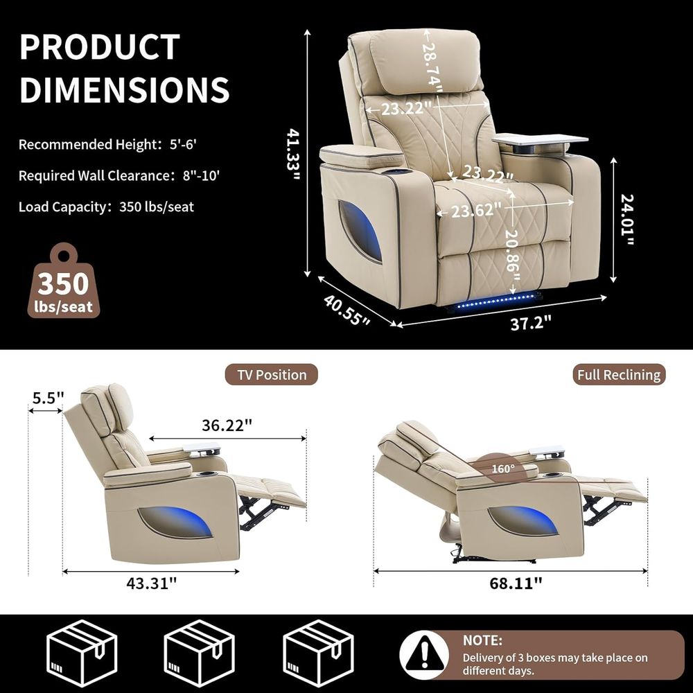 Luxury Recliner with Heating,  - Massage recension och pris