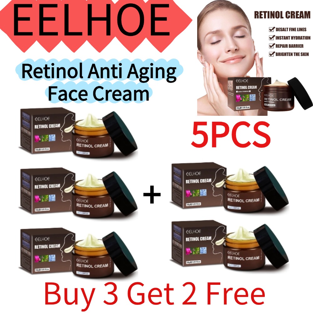 EELHOE 1/2/3/5PCS(Buy 3 Get 2  - Retinol Anti Wrinkle Cream recension och pris