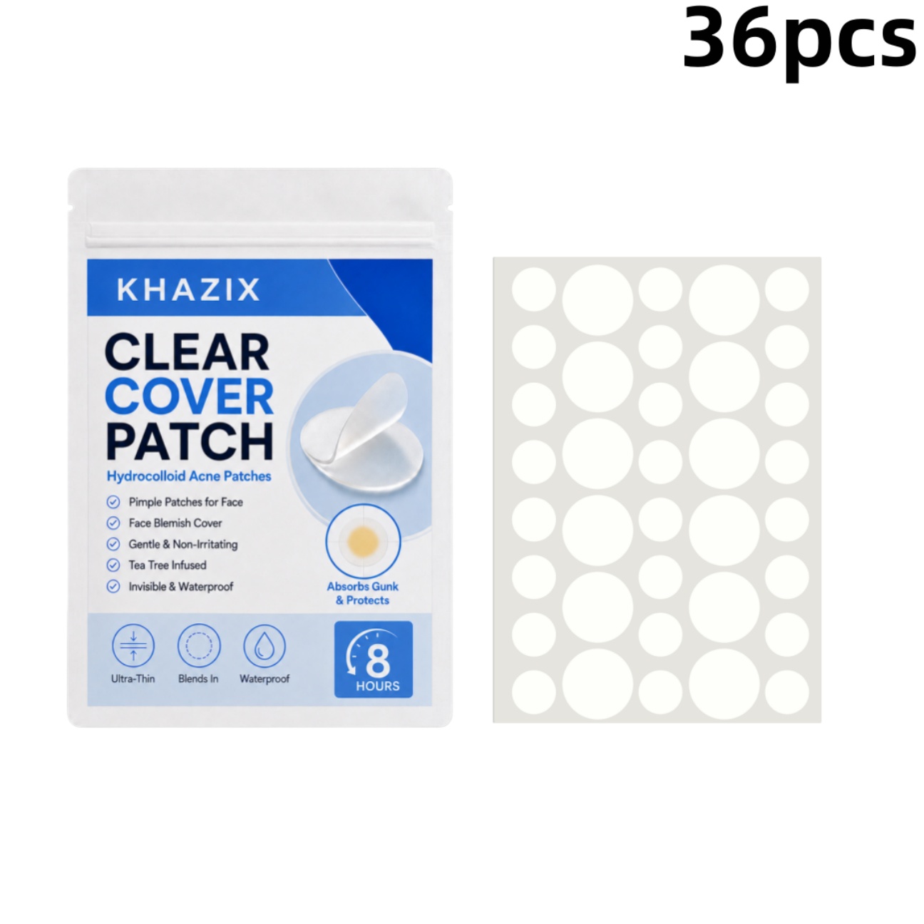 36pcs Transparent Pimple Patch - Hydrocolloid Pimple Patch recension och pris
