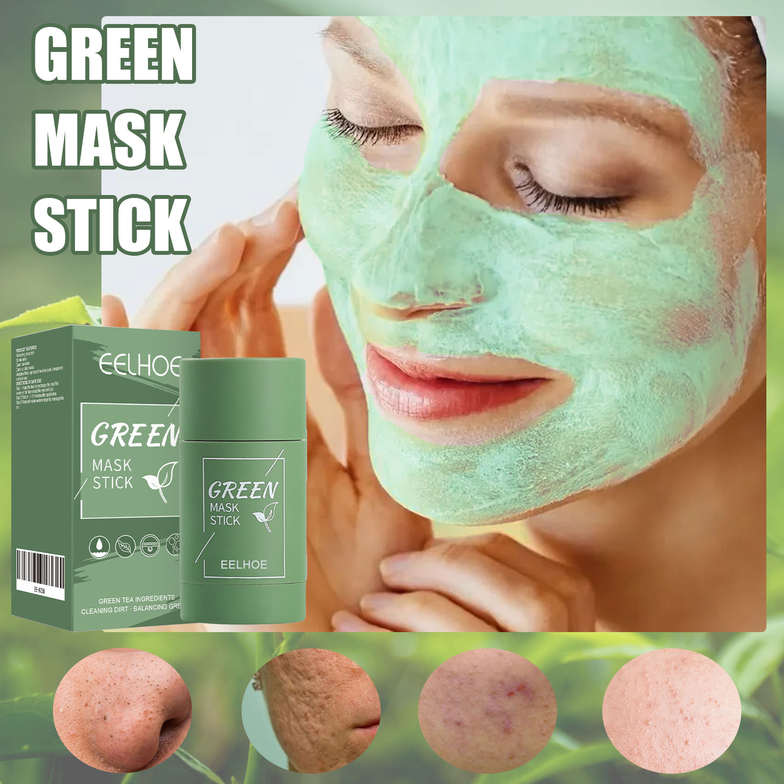Green Tea Solid Mask Stick - D - Green Tea Cleansing Clay Mask recension och pris
