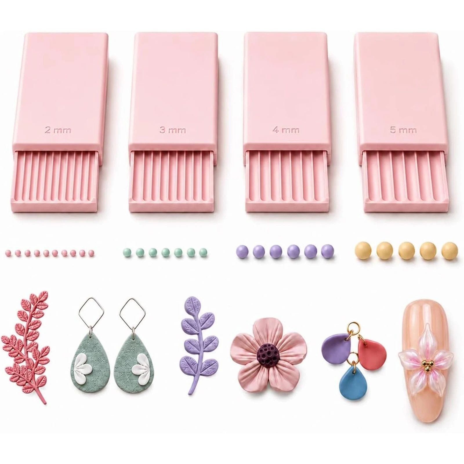 4PCS 3D Print Clay Gel Ball Ma - Nail Art recension och pris