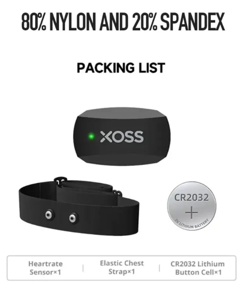 XOSS X2 Chest Strap Heart Sens - Health Monitors recension och pris