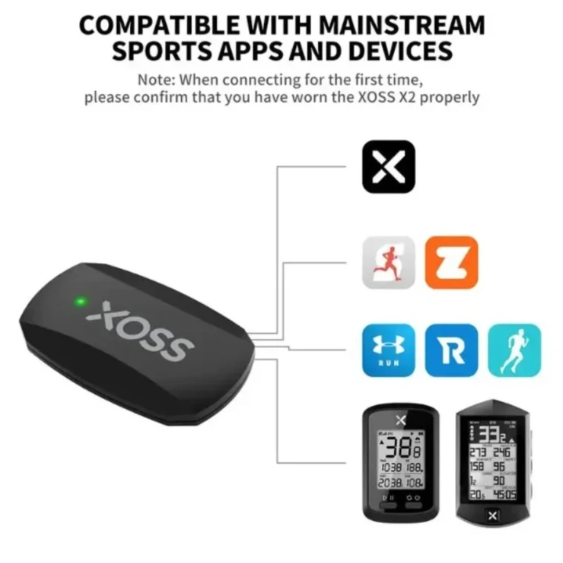 XOSS X2 Chest Strap Heart Sens - Health Monitors recension och pris