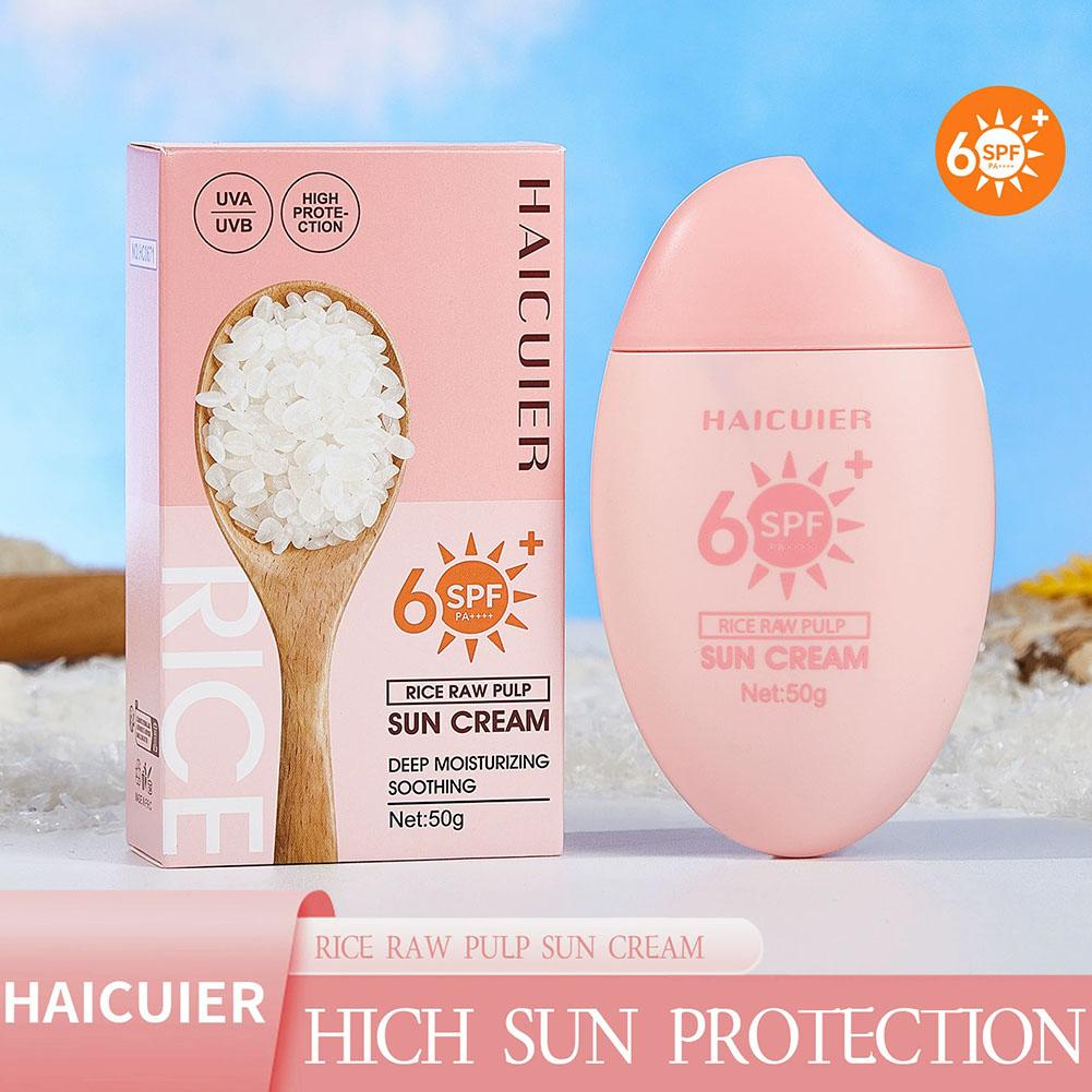 SPF50+ Sunscreen Rice Raw Pulp - Spf 50 Waterproof Sunscreen recension och pris
