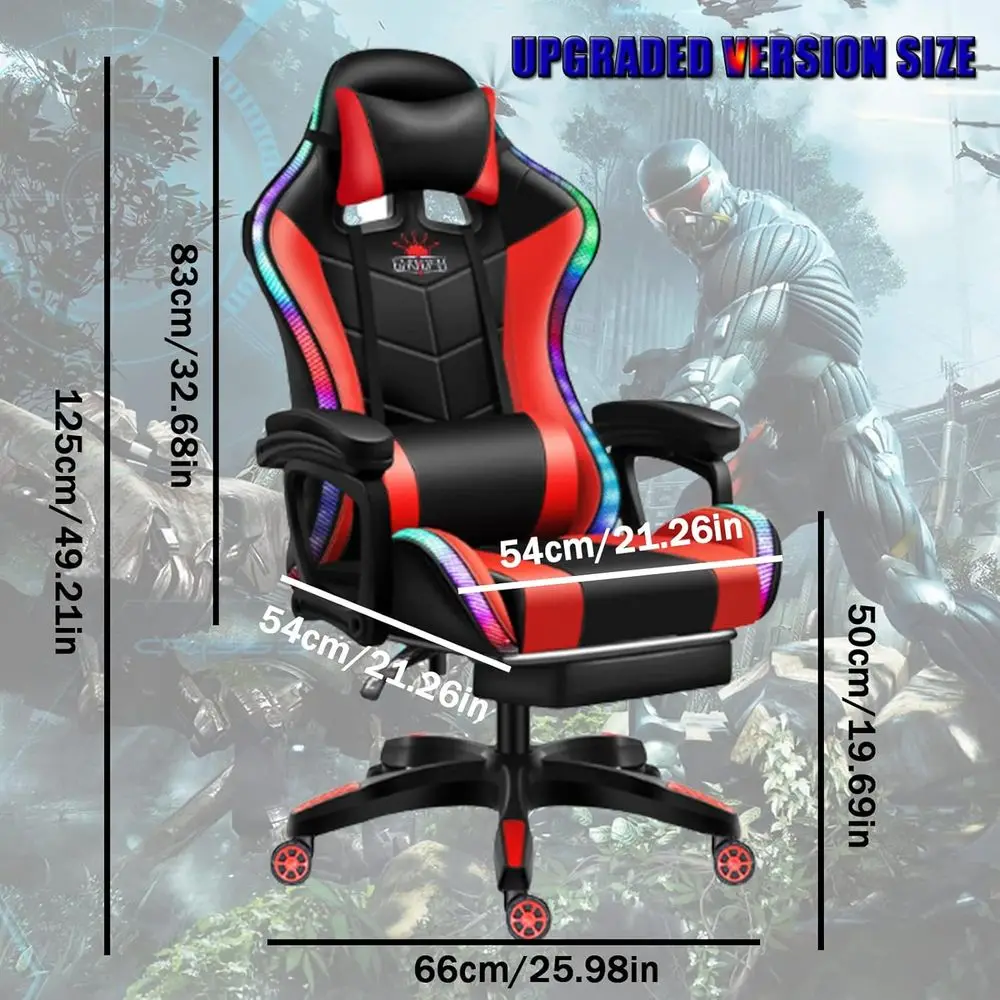 Ergonomic High-Back Gaming Cha - Massage recension och pris