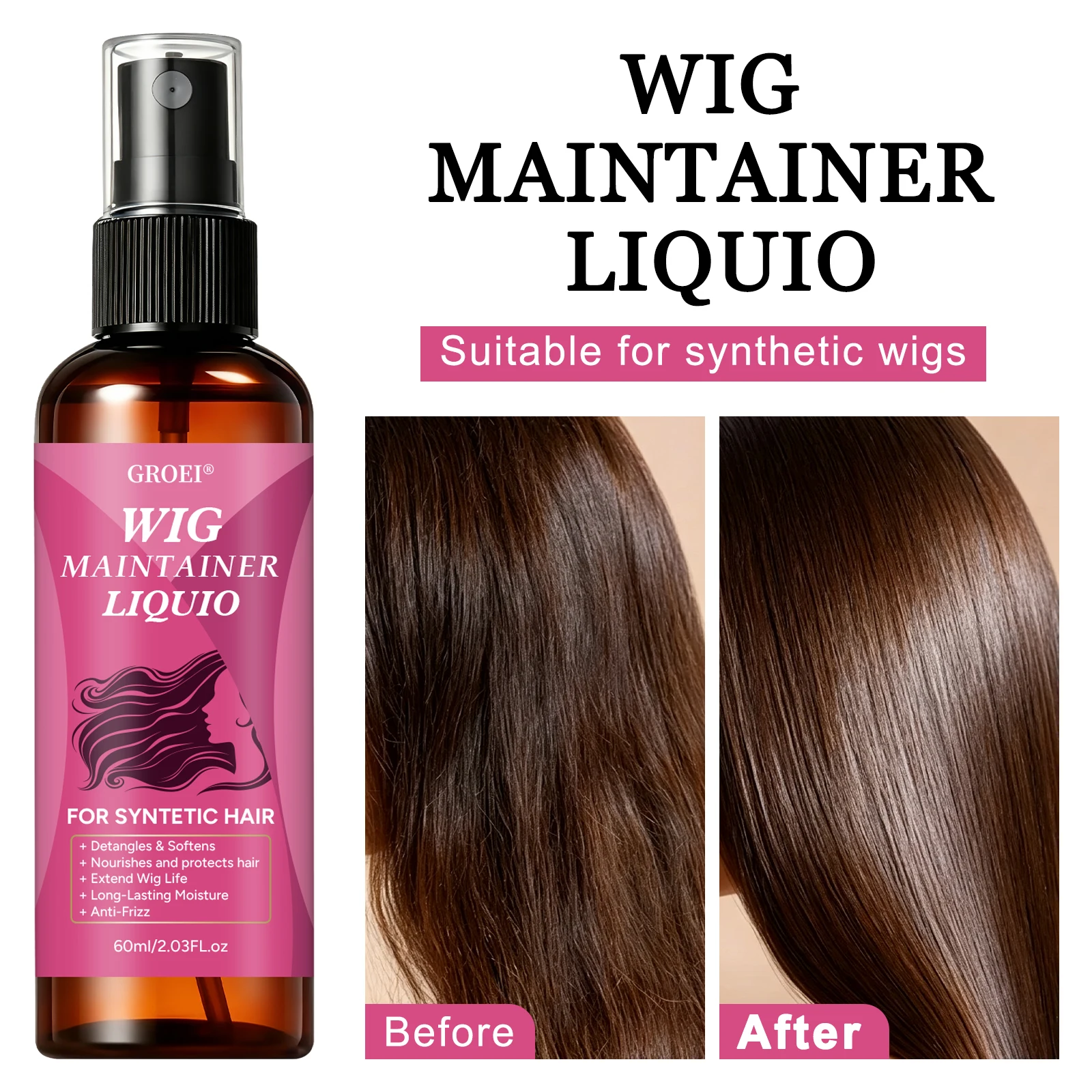 GROEI Anti‑Frizz Wig Maintaine - Hair Care recension och pris