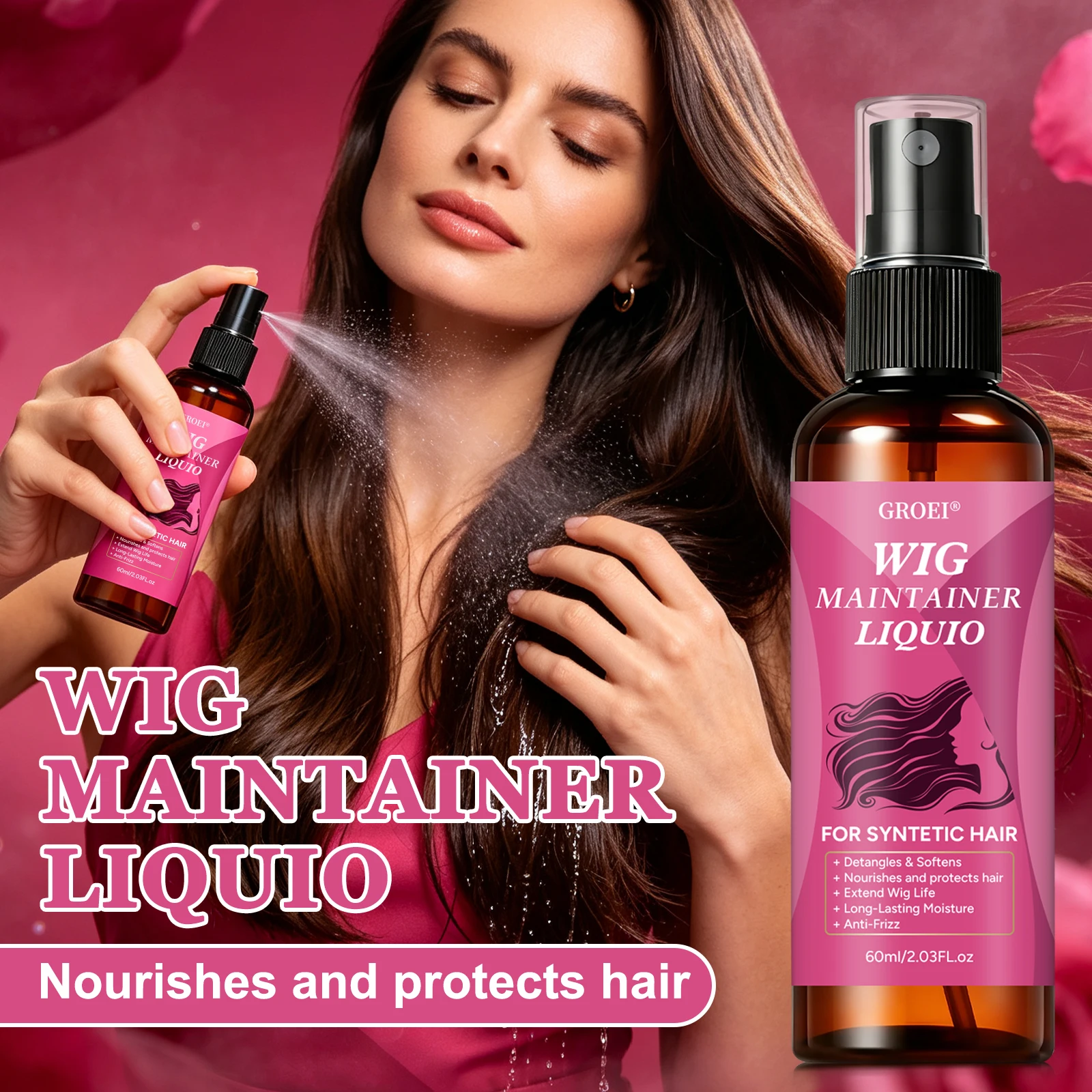 GROEI Anti‑Frizz Wig Maintaine - Hair Care recension och pris