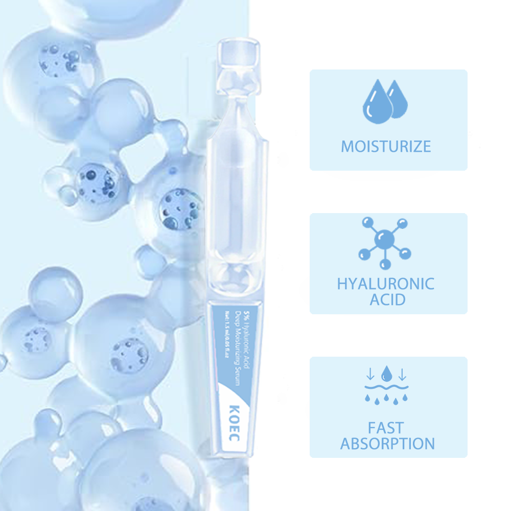 30PCs KOEC 5% Hyaluronic Acid  - Hyaluronic Acid Facial Serum recension och pris