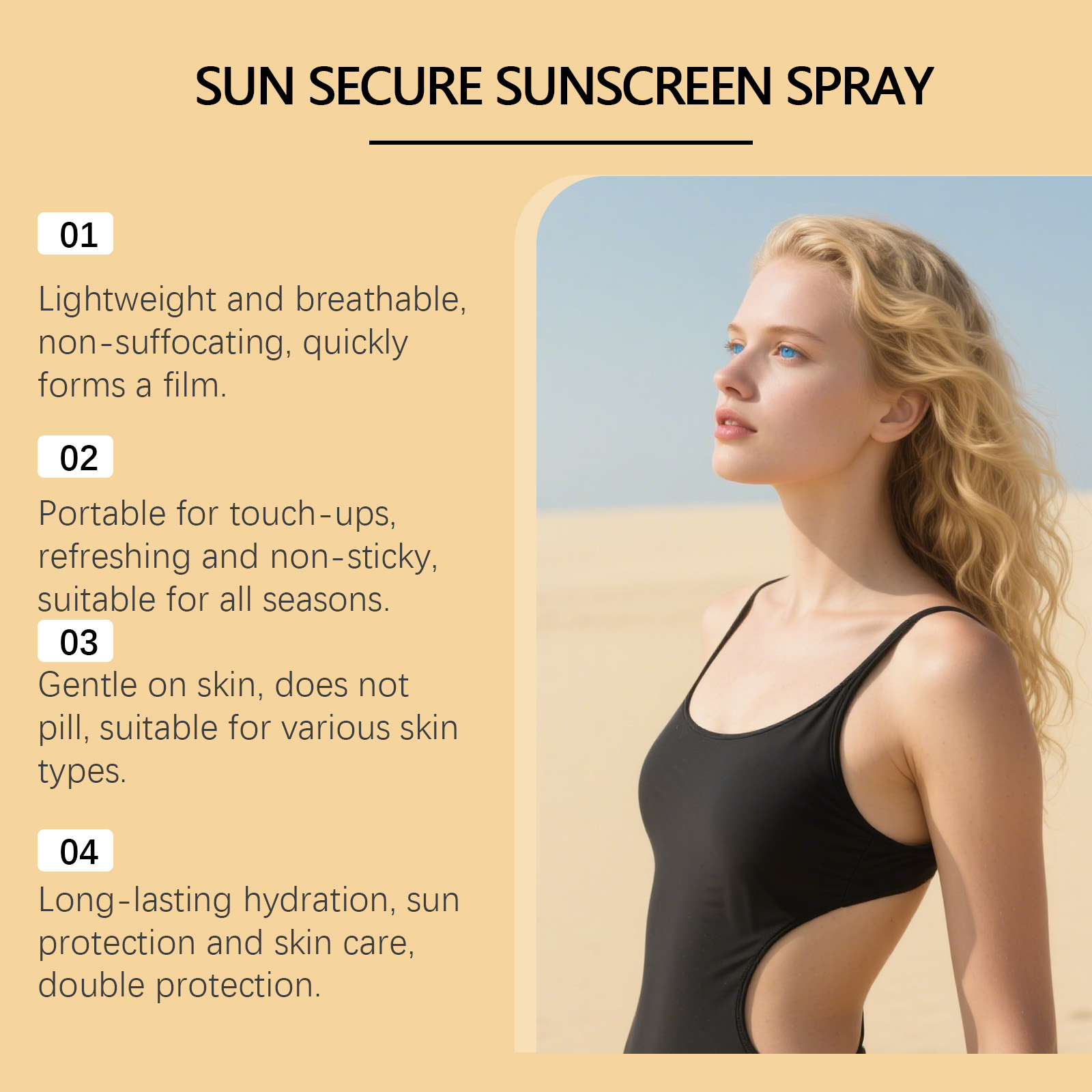 Hydrating  Invisible Sunscreen - Spf 50 Waterproof Sunscreen recension och pris