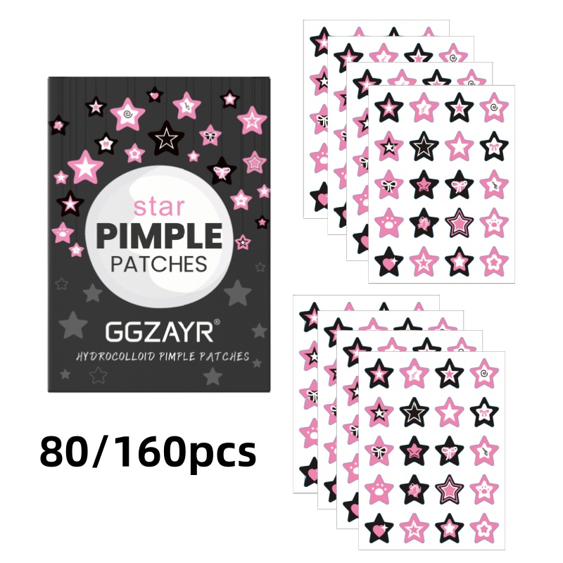 80/160pcs Star Acne Patch Set  - Skincare recension och pris
