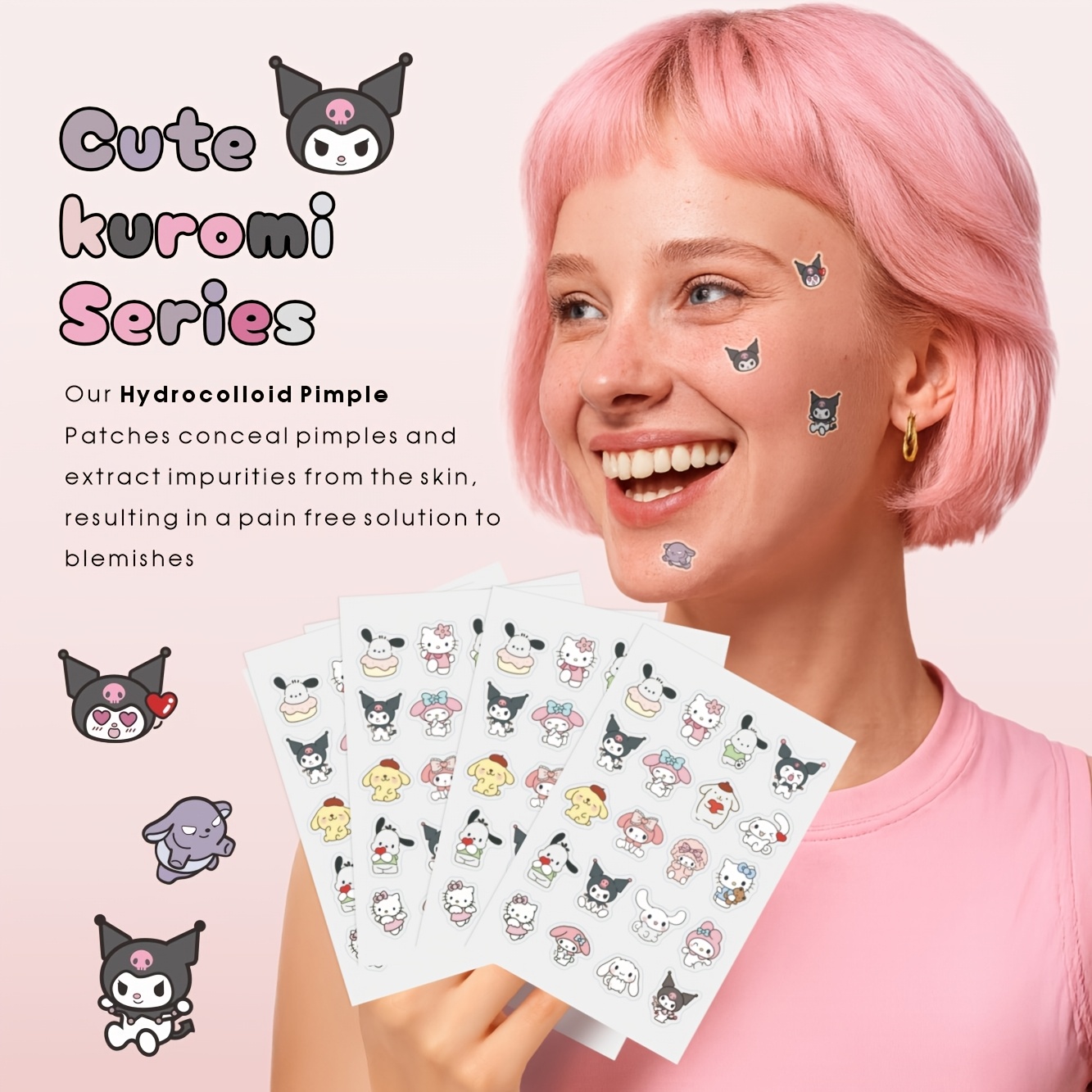 20/80PCS Sanrio Hello kitty Ca - Hydrocolloid Pimple Patch recension och pris