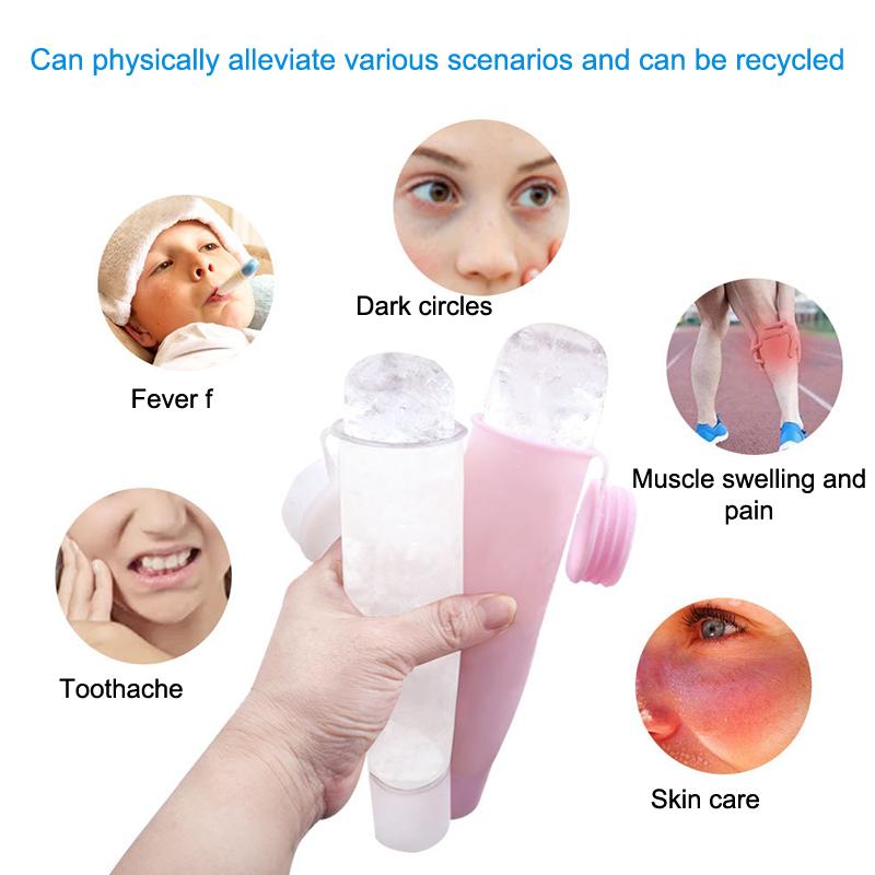 1PC Silicone Cube Tray Shape I - Face Ice Roller Puffiness recension och pris