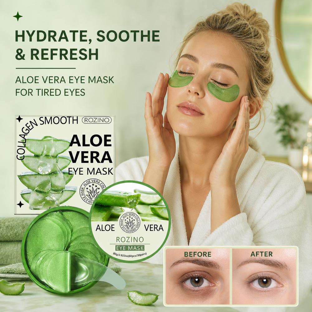 60pcs Aloe Vera Collagen Eye M - Collagen Under Eye Patches recension och pris