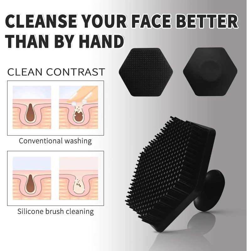 1 Silicone Facial Cleaning Bru - Silicone Face Scrubber Electric recension och pris