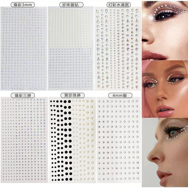 White Rhinestones 2mm 3mm 4mm  - Nail Art recension och pris