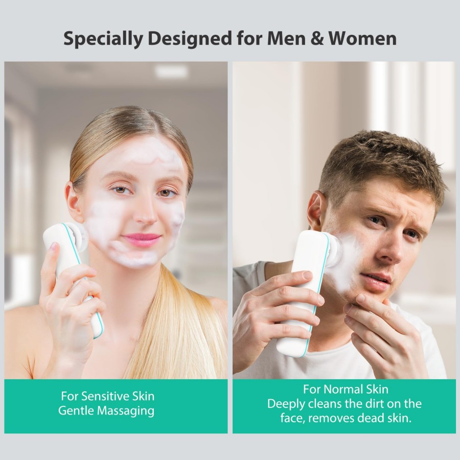 Facial Cleansing Brush,  Face  - Silicone Face Scrubber Electric recension och pris