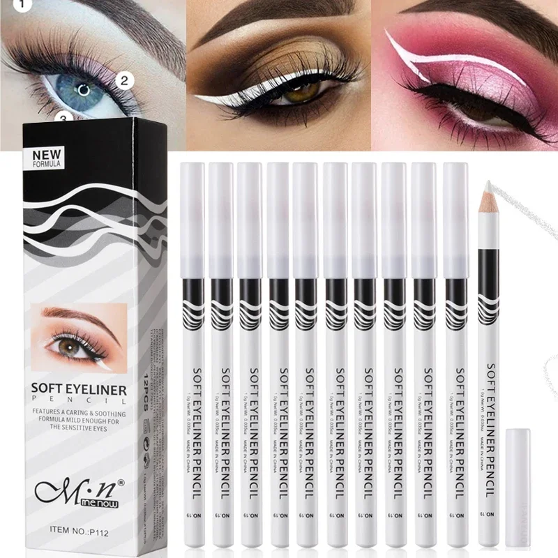 12pcs White Eyeliner Makeup Sm - Waterproof Liquid Eyeliner Pen recension och pris