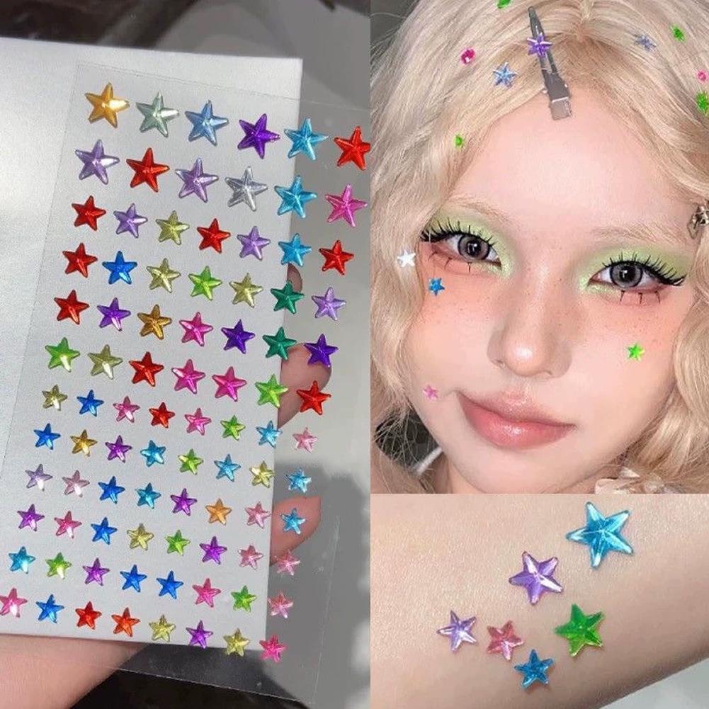Self-Adhesive Face Rhinestones - Nail Art recension och pris