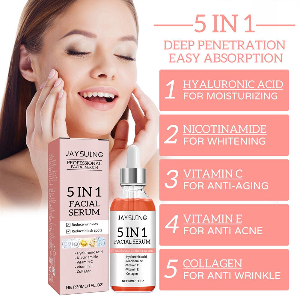 5-in-1 Vitamin C & Hyaluronic  - Niacinamide Pore Shrinking Essence recension och pris