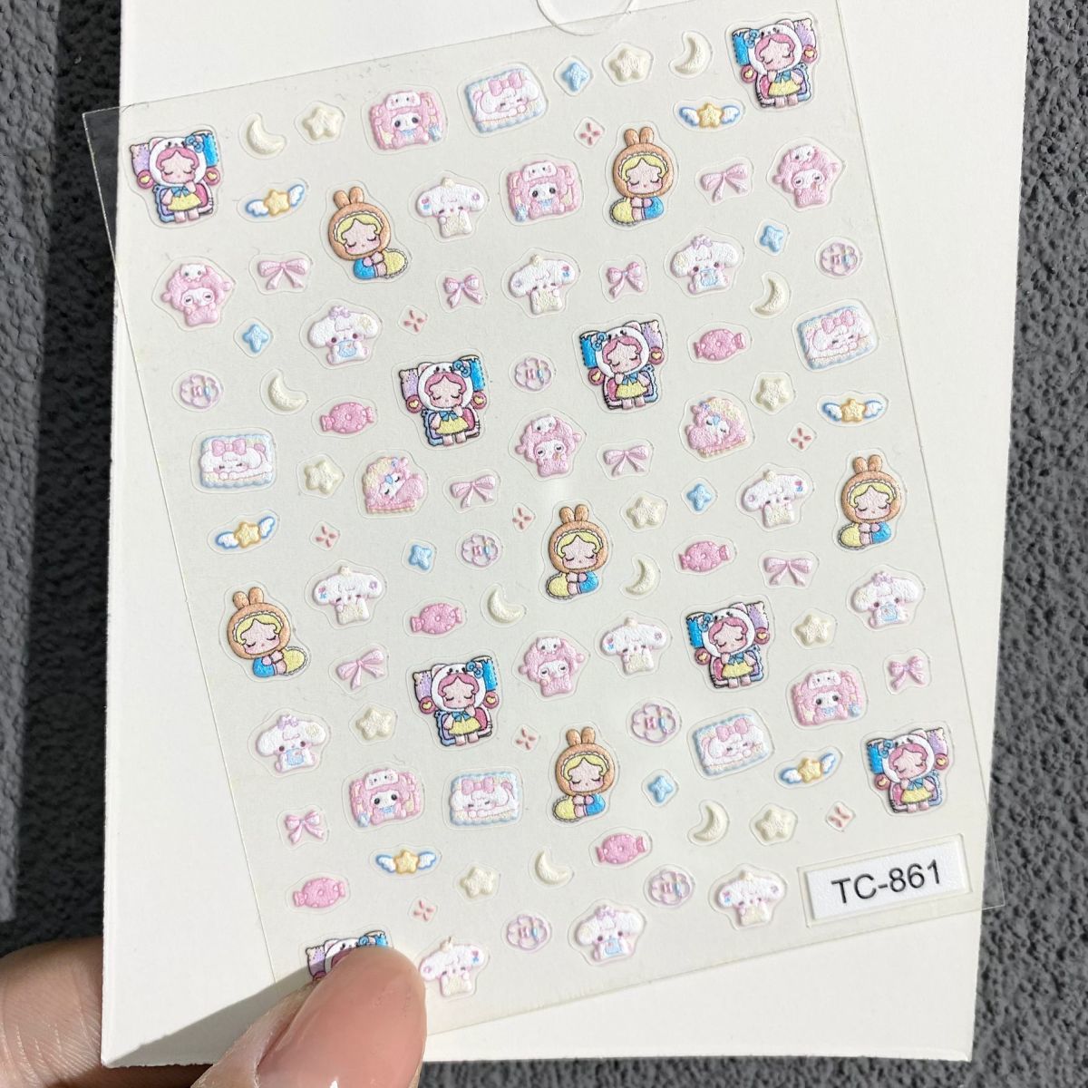 Cute Piano Lamb Relief Nail Ar - Nail Art recension och pris