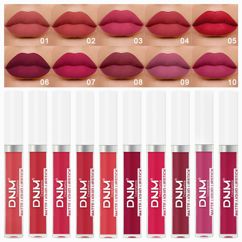 DNM 18 Colors Matte Velvet Lip - Matte Velvet Lip Tint Long Lasting recension och pris
