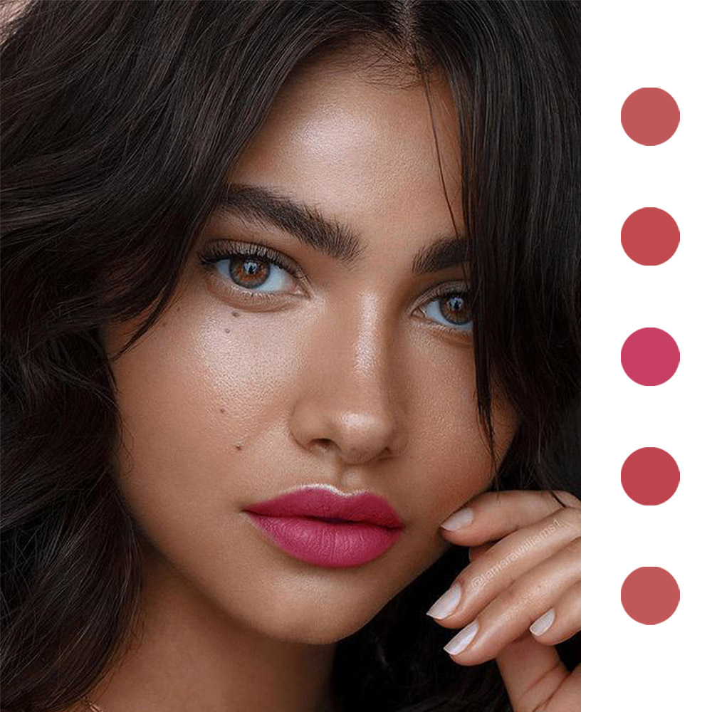 DNM 18 Colors Matte Velvet Lip - Matte Velvet Lip Tint Long Lasting recension och pris