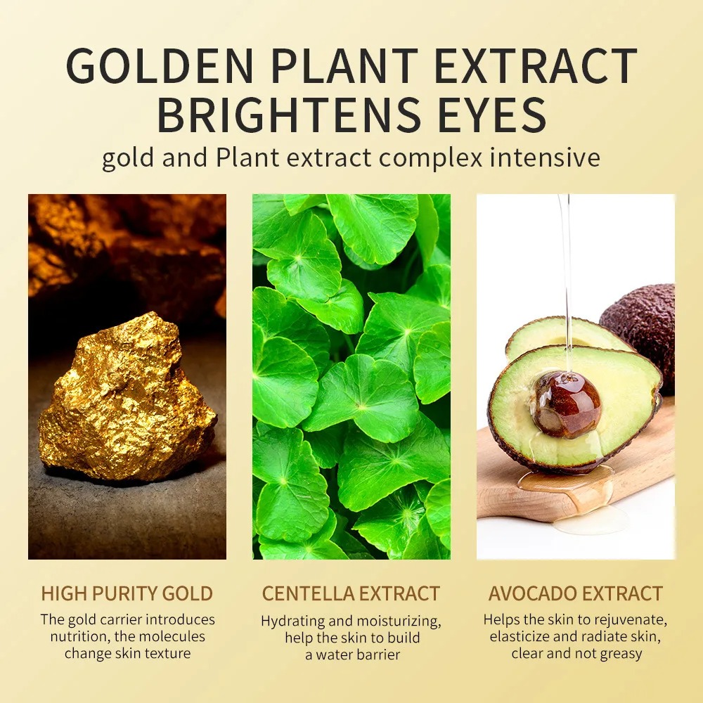 120pcs Avocado Golden Collagen - Collagen Under Eye Patches recension och pris