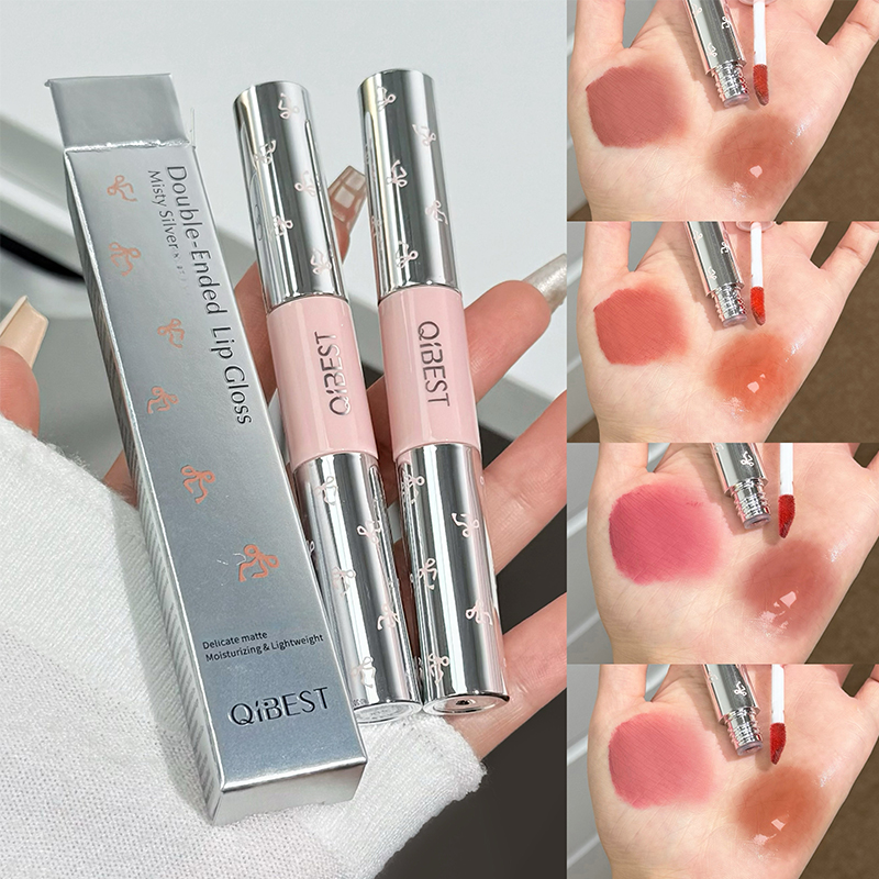 QIBEST Double Head Matte Velve - Matte Velvet Lip Tint Long Lasting recension och pris