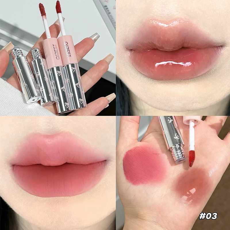 QIBEST Double Head Matte Velve - Matte Velvet Lip Tint Long Lasting recension och pris