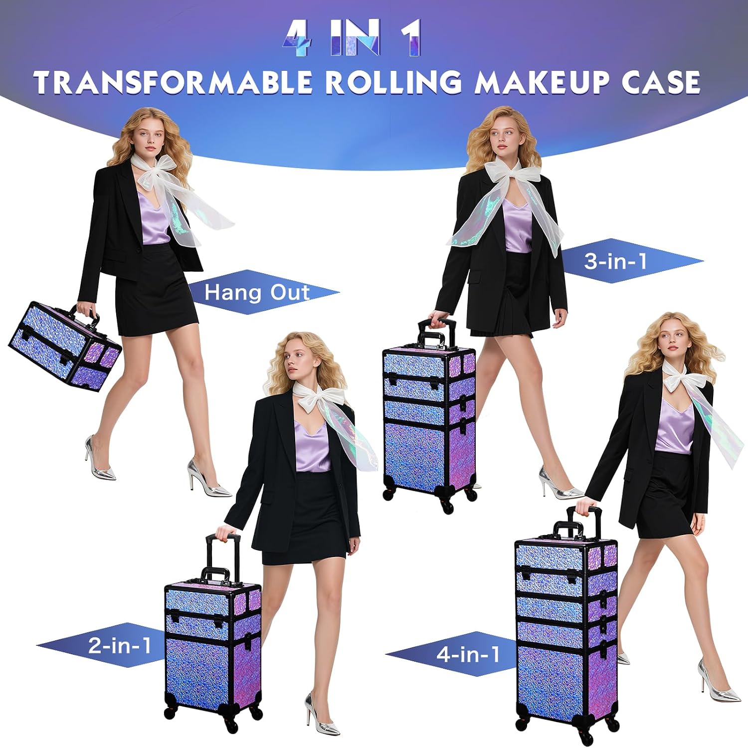 Rolling Makeup Train Case, Lar - Makeup recension och pris