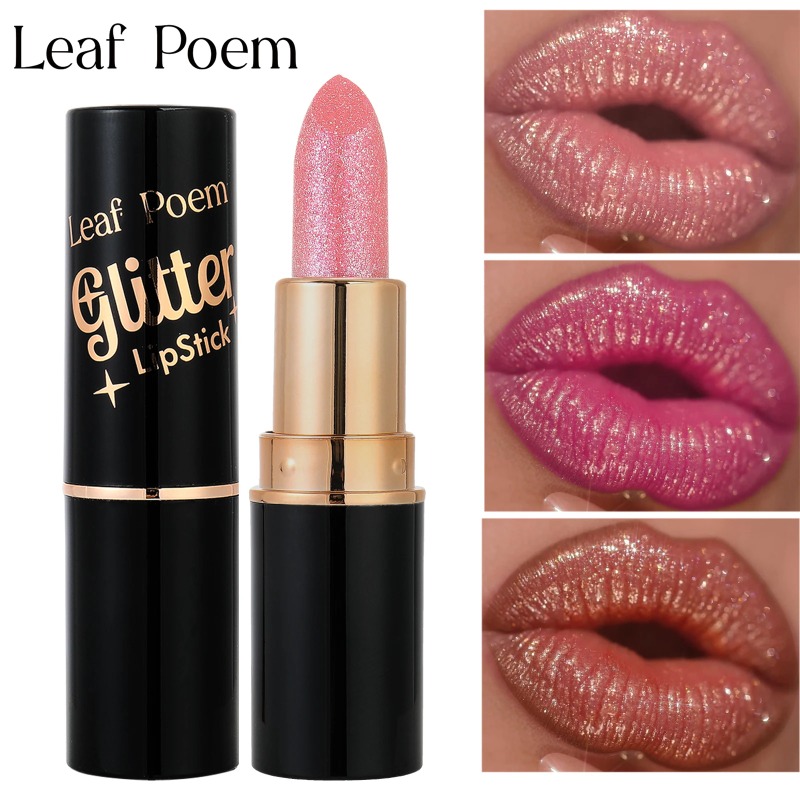 Metallic Glitter Lipstick Diam - Matte Velvet Lip Tint Long Lasting recension och pris