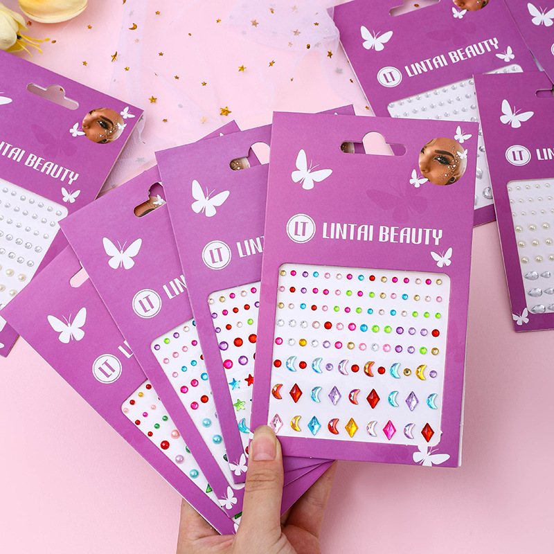 Hot Selling Face Gems Stickers - Nail Art recension och pris