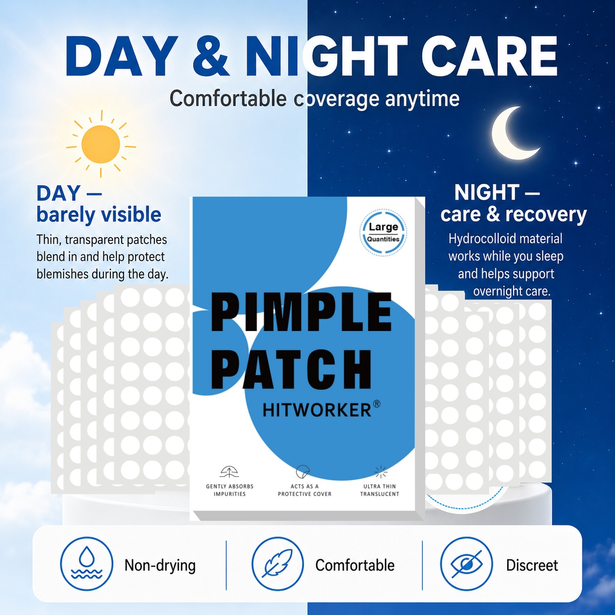 800Pcs Hydrocolloid Acne Pimpl - Hydrocolloid Pimple Patch recension och pris