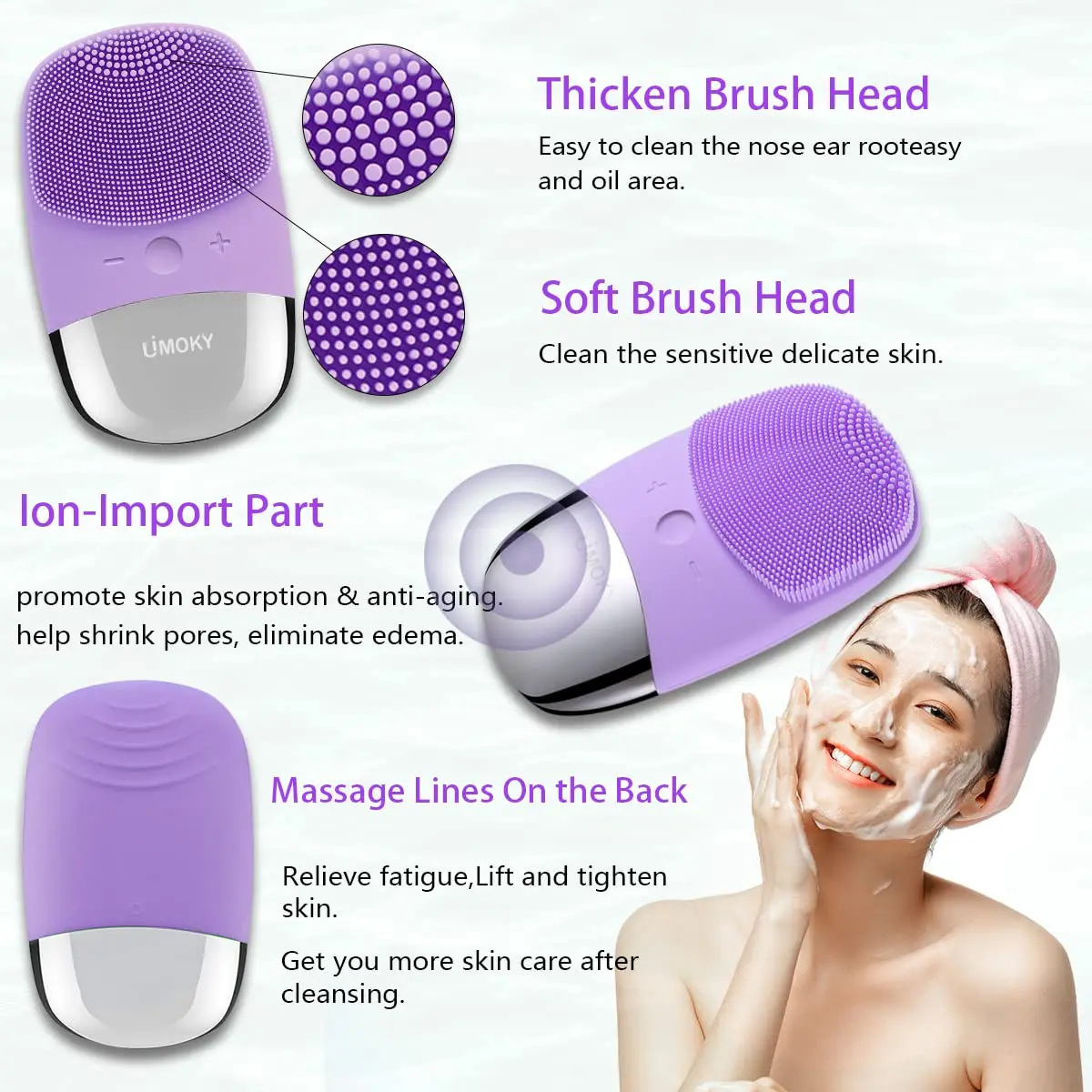 Facial Electric Silicone Clean - Silicone Face Scrubber Electric recension och pris