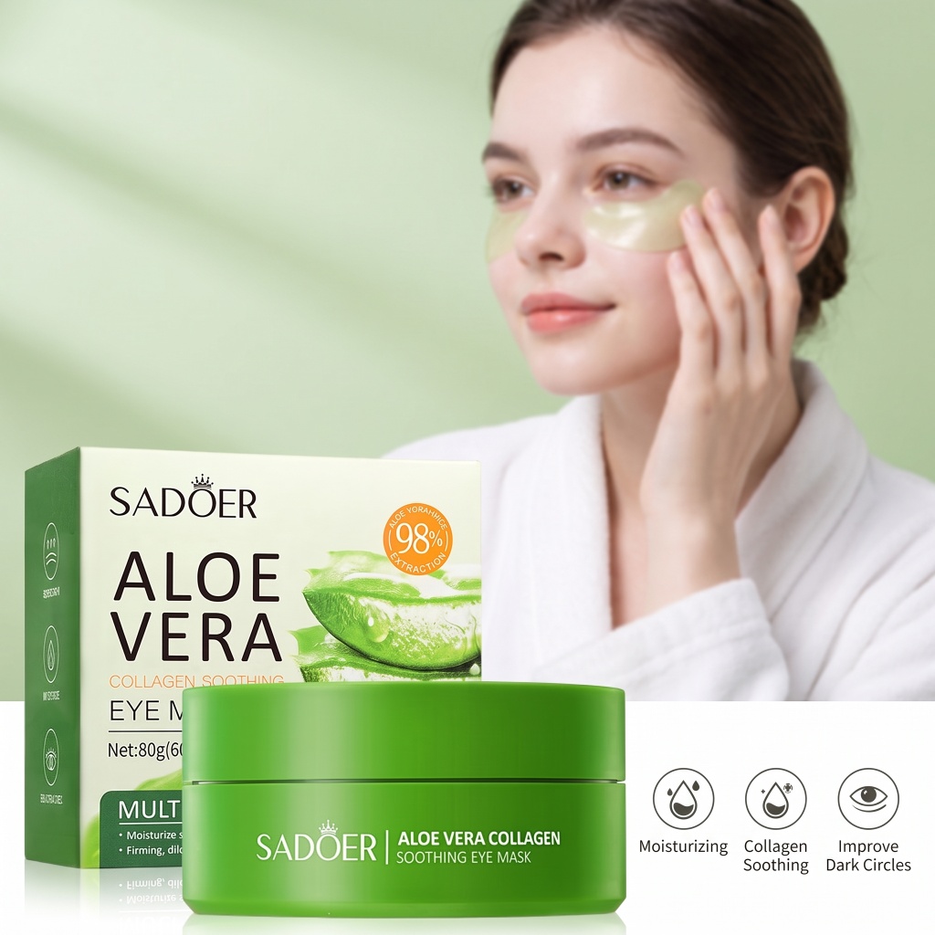 60pcs Aloe Vera Collagen Eye M - Collagen Under Eye Patches recension och pris