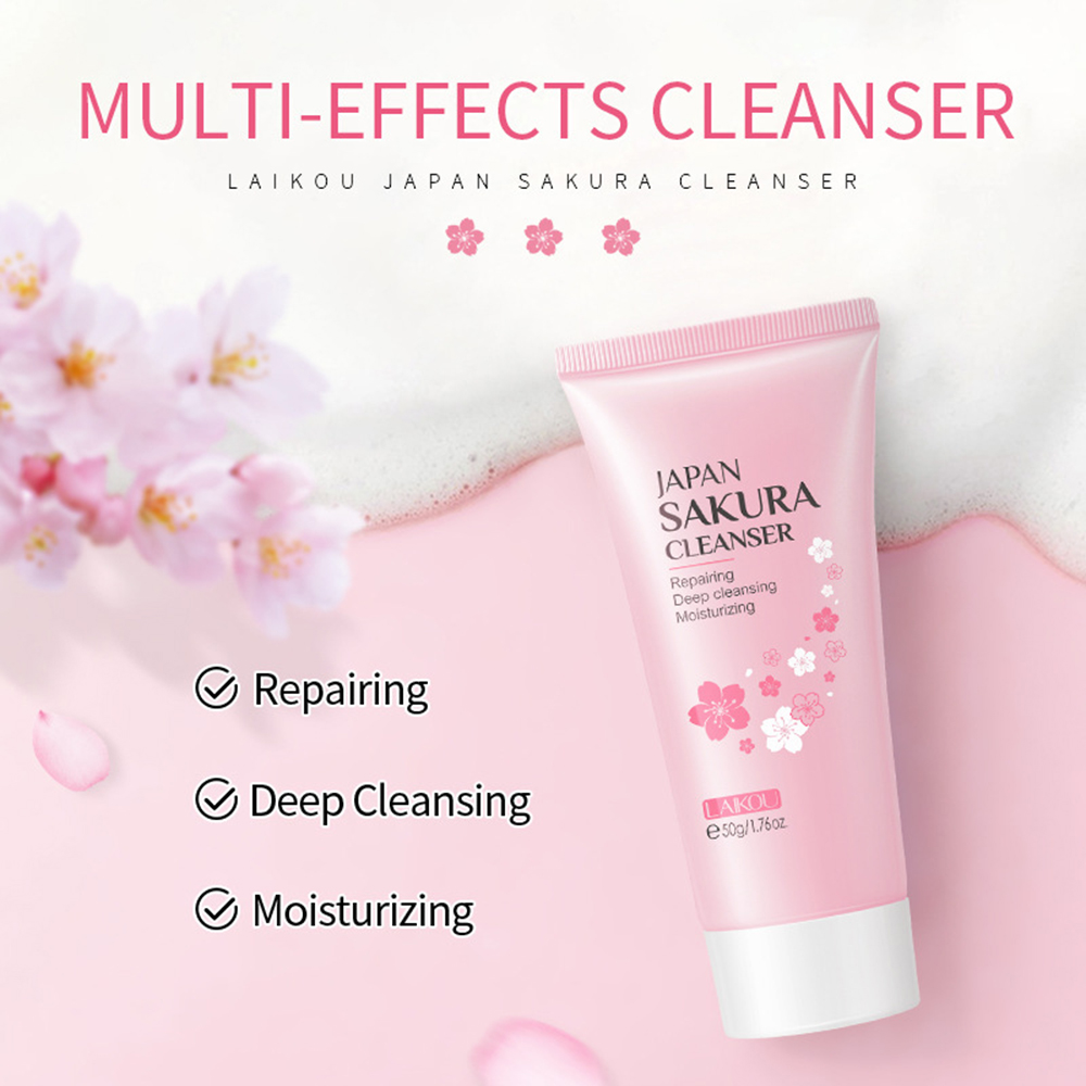 LAIKOU 8Pcs Sakura Facial Skin - Hyaluronic Acid Facial Serum recension och pris