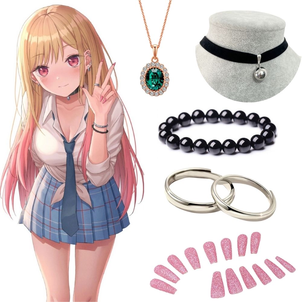 Kitagawa Marin Earrings Neckla - Nail Art recension och pris
