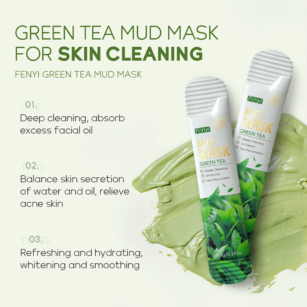 Fenyi Green Tea Clay Mask 5gx2 - Green Tea Cleansing Clay Mask recension och pris